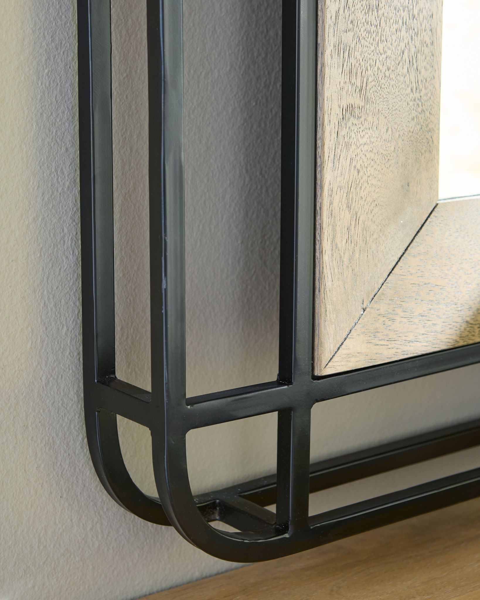 Beelman - Accent Mirror - Black / Brown - Signature Design by Ashley® - 2