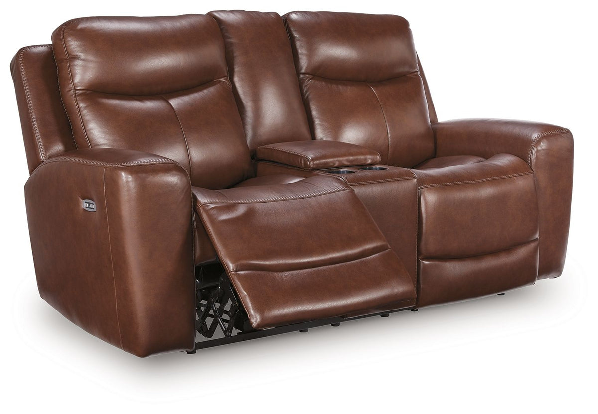Bexhurst - 2 Pc. - Power Reclining Sofa And Loveseat - Mahogany - Signature Design by Ashley® - 6