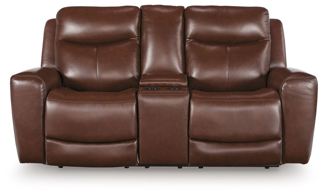 Bexhurst - 2 Pc. - Power Reclining Sofa And Loveseat - Mahogany - Signature Design by Ashley® - 2