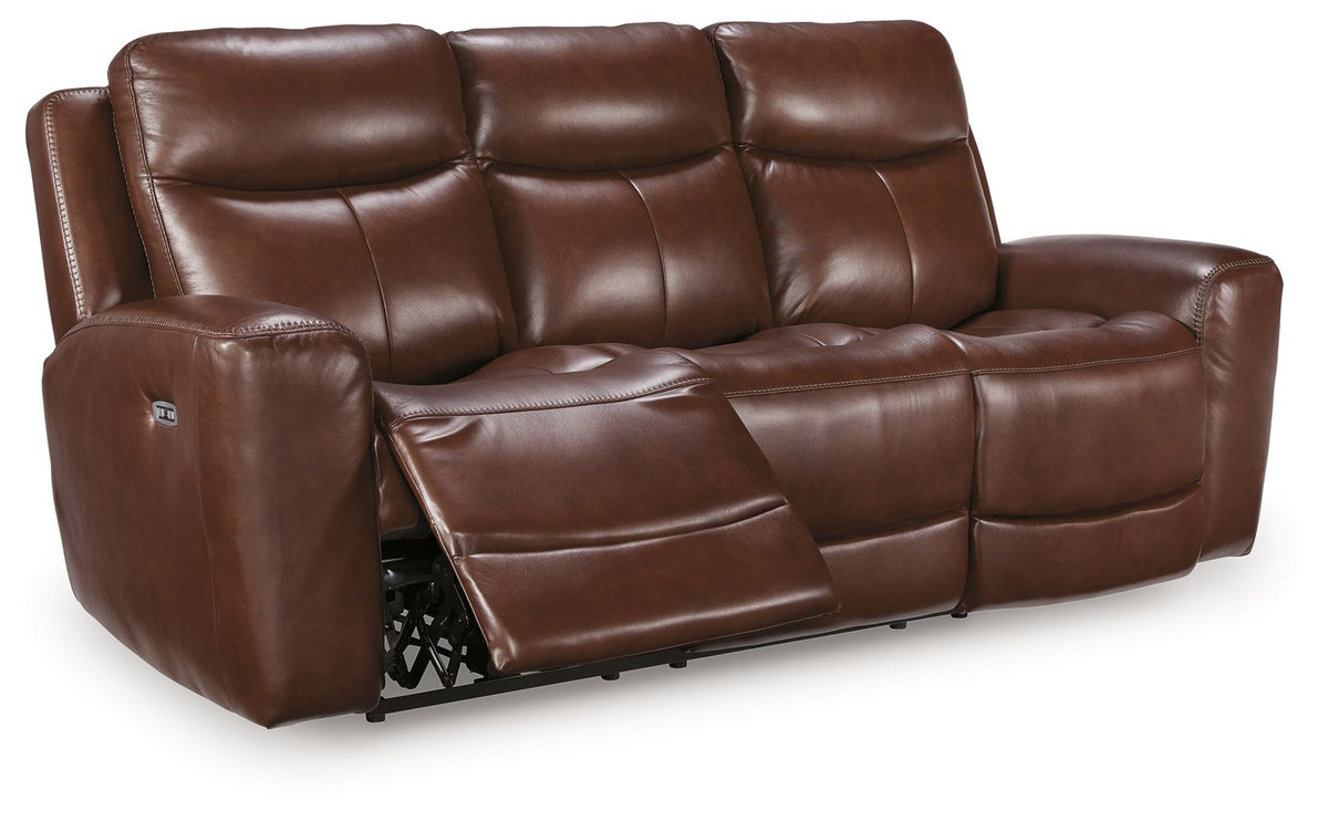 Bexhurst - 2 Pc. - Power Reclining Sofa And Loveseat - Mahogany - Signature Design by Ashley® - 3