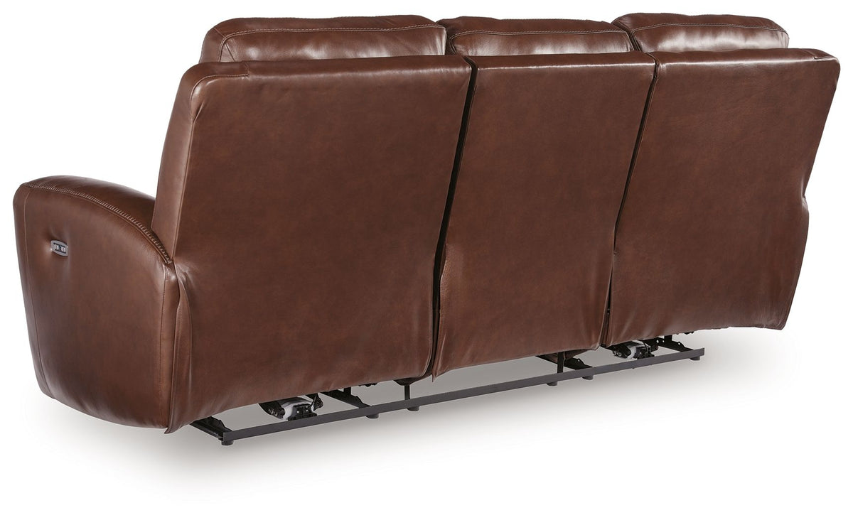 Bexhurst - 2 Pc. - Power Reclining Sofa And Loveseat - Mahogany - Signature Design by Ashley® - 8