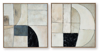 Bexlen - Wall Art Set (Set of 2) - Tan / Taupe / Black - Signature Design by Ashley® - 3