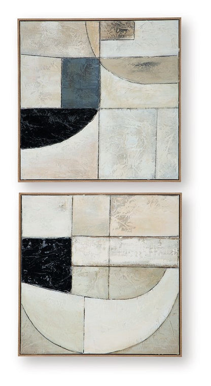 Bexlen - Wall Art Set (Set of 2) - Tan / Taupe / Black - Signature Design by Ashley® - 4