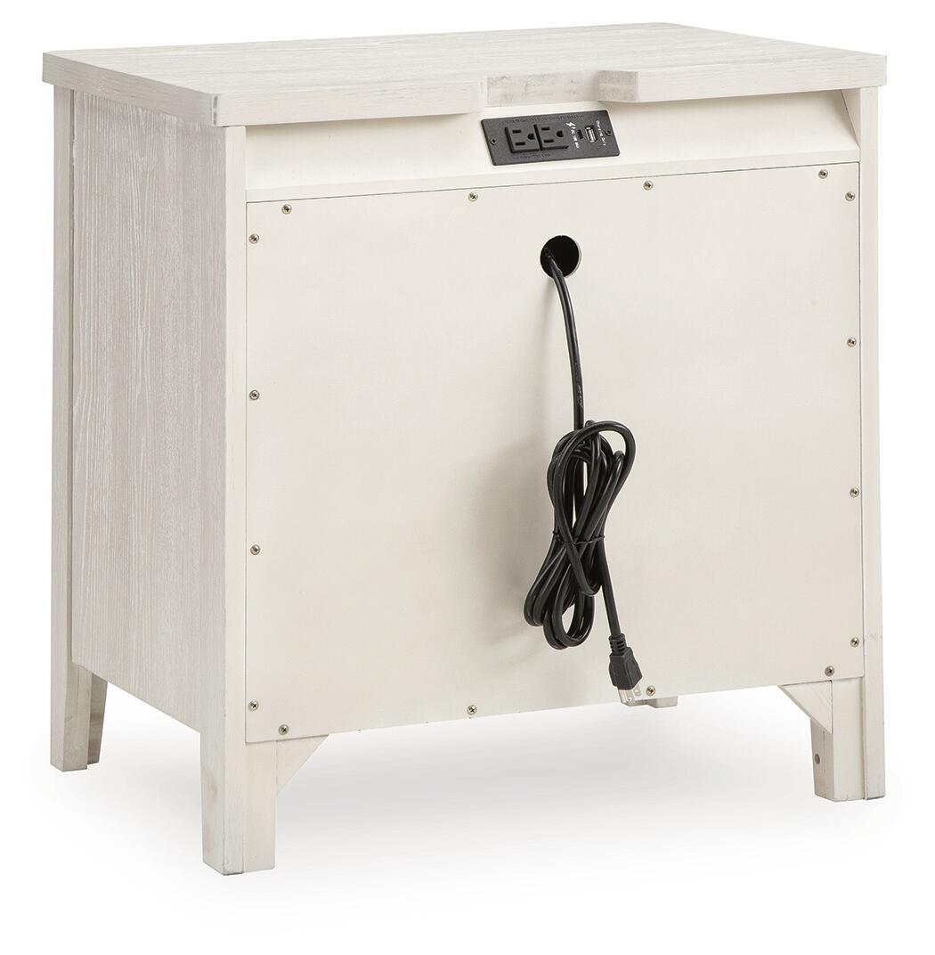 Darbonton Two Drawer Night Stand Dove White, gallery image 6