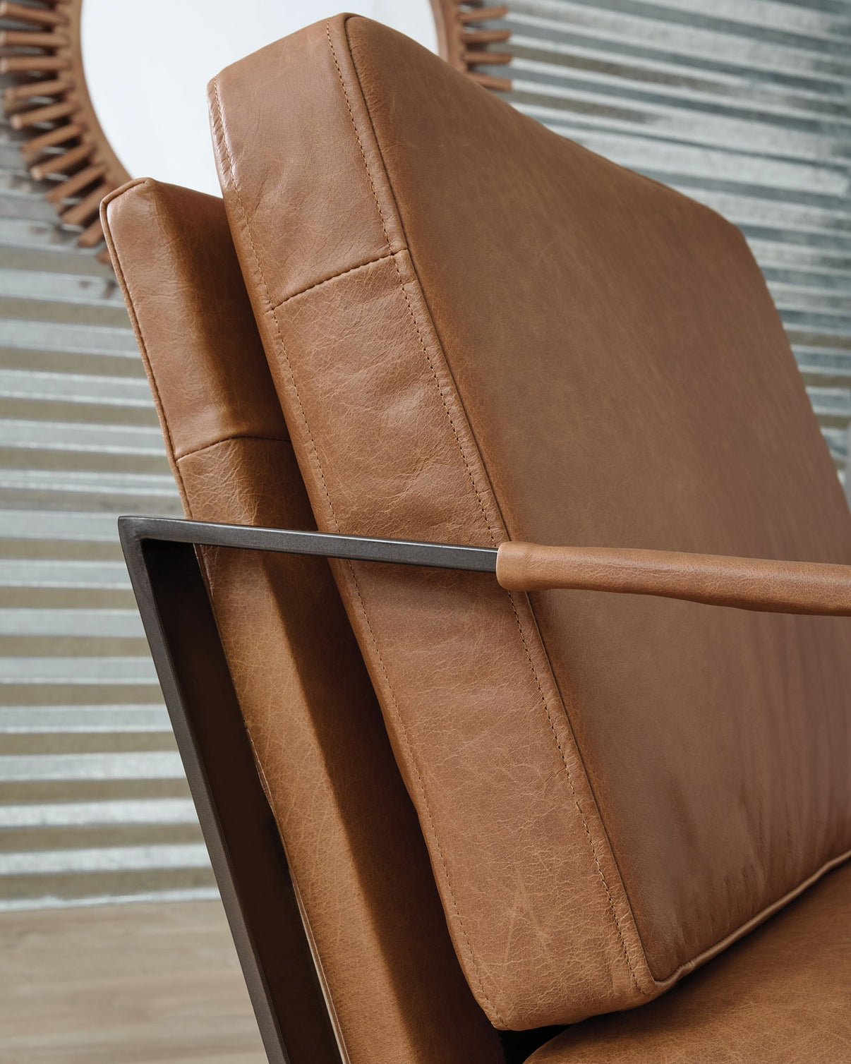 Garronmont - Accent Chair - Caramel, alternate view 8 with top-grain leather