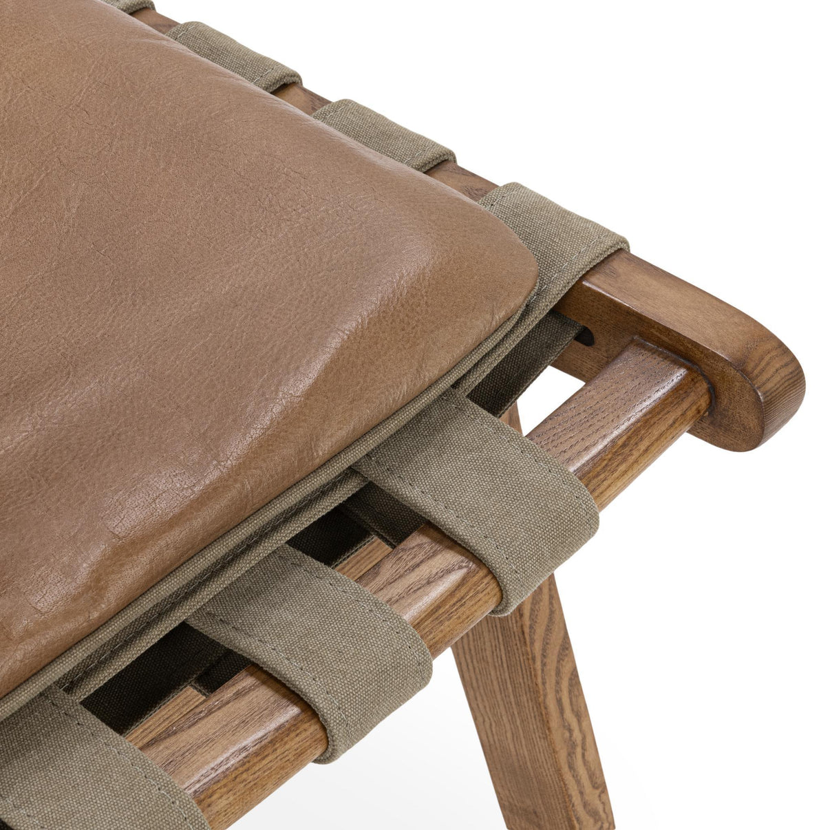 Casen - Accent Chair - Tan, alternate view 6 with top-grain leather