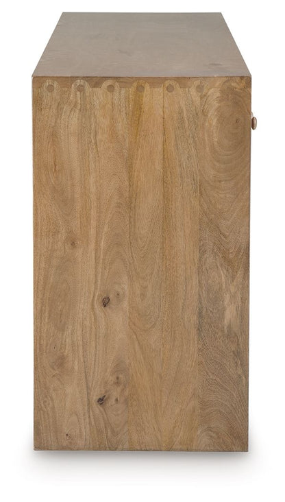 Ella Grove - Console - Rich Brown, alternate view 3 with wood construction