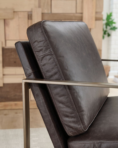 Bradett - Accent Chair - Dark Brown / Gold Finish - Signature Design by Ashley® - 7