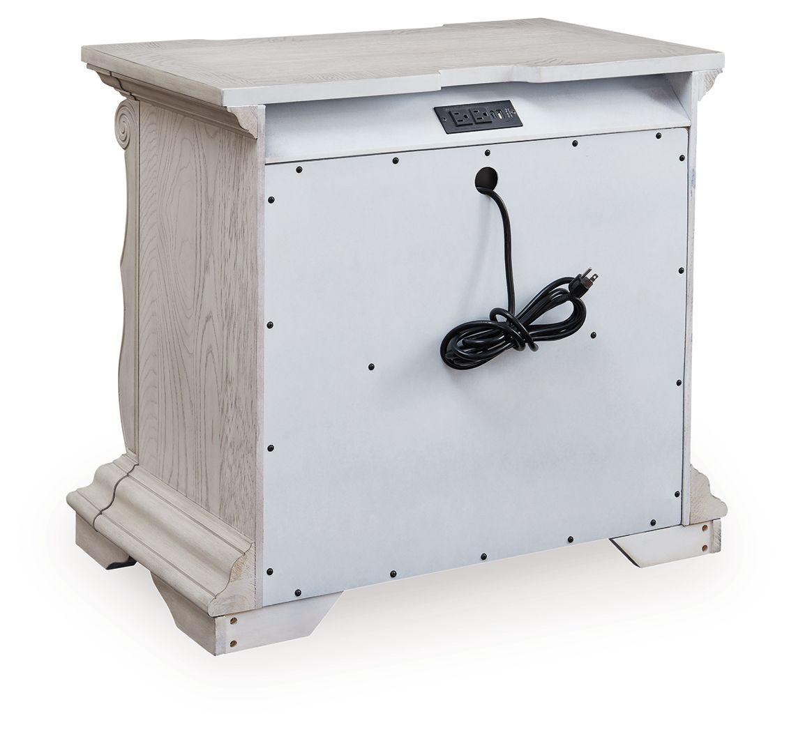 Bruchandi - Three Drawer Night Stand - Antique White - Signature Design by Ashley® - 7