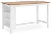 Gesthaven - Rectangular Dining Room Counter Table, alternate view 3 with wood construction