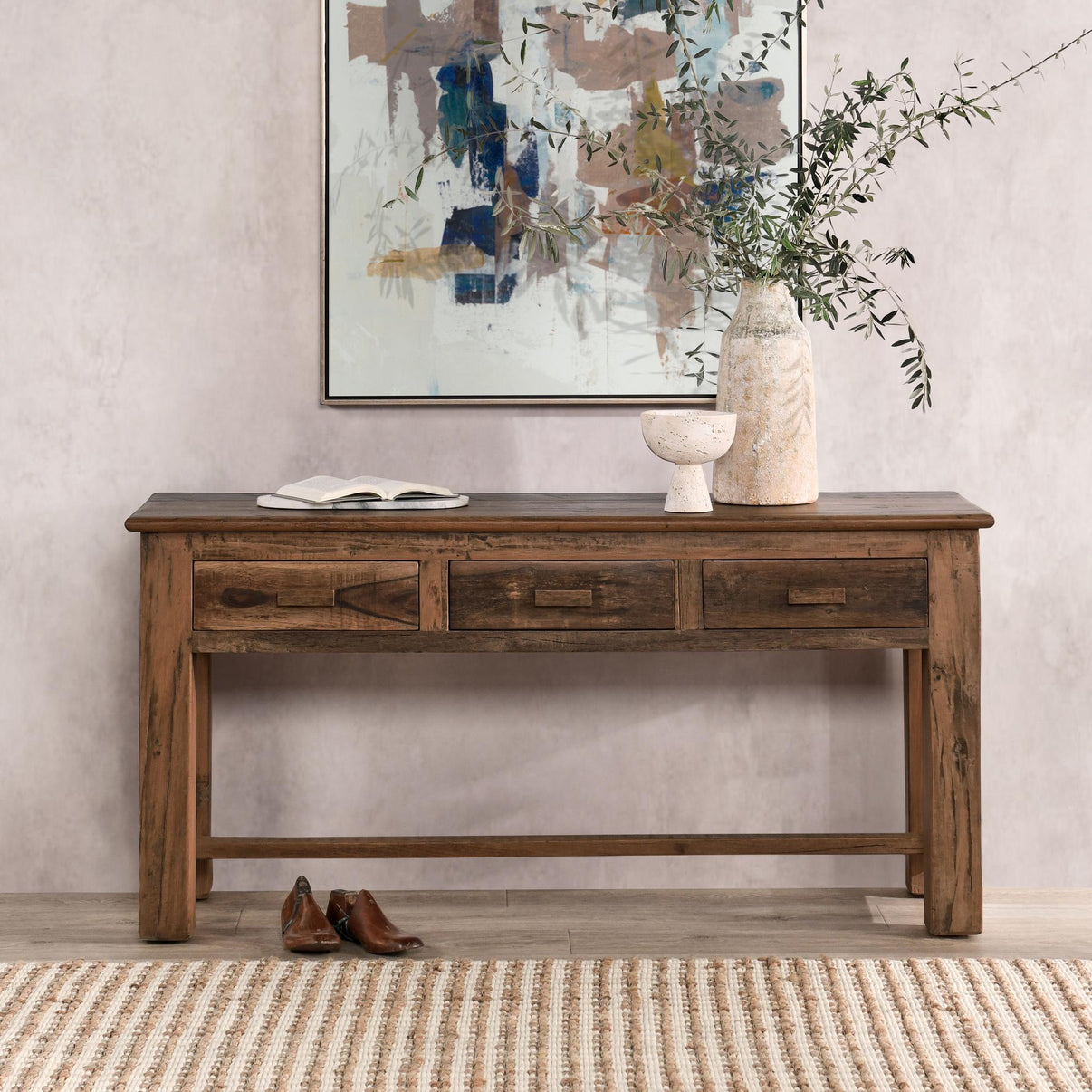 Ezra - Reclaimed Wood Console Table, alternate view 13