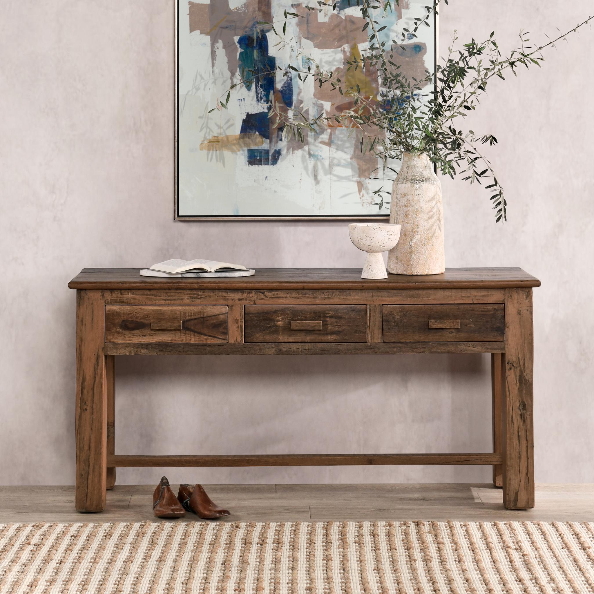 Ezra - Reclaimed Wood Console Table, alternate view 13