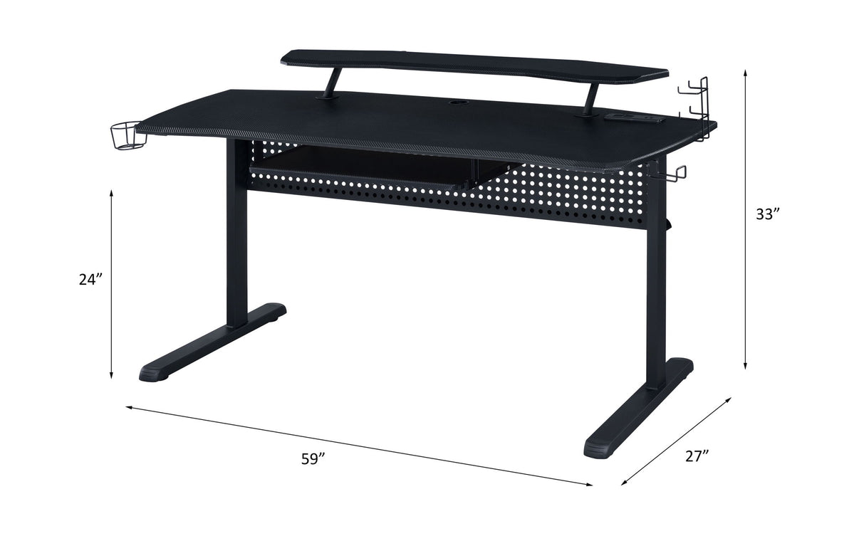 Vildre - Gaming Table w/USB Port, alternate view 12 with metal