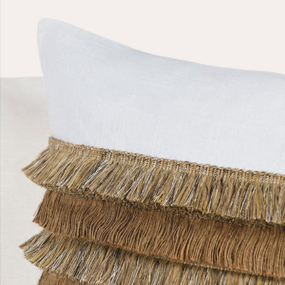 Radiant Oasis - 22" x 22" Safi Pillow - Ivory / Natural