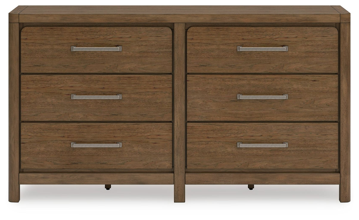 Cabalynn - Dresser - Light Brown, alternate view 8 with wood construction