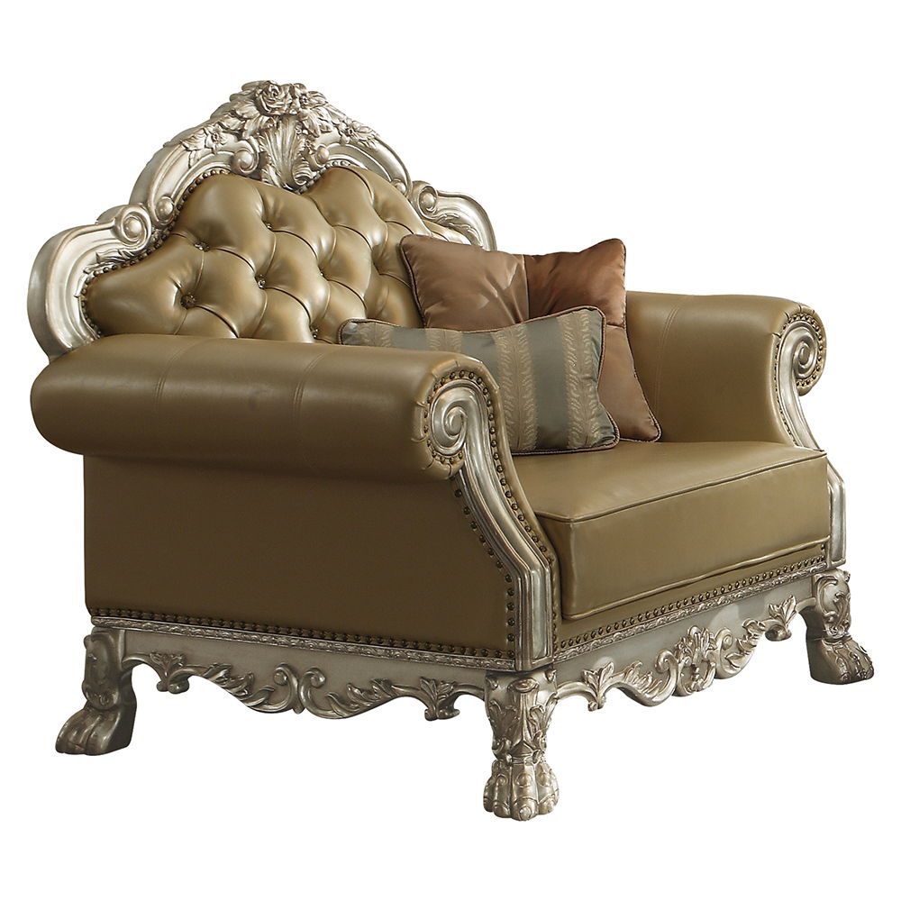 Dresden - Chair, alternate view 10 with leather upholstery