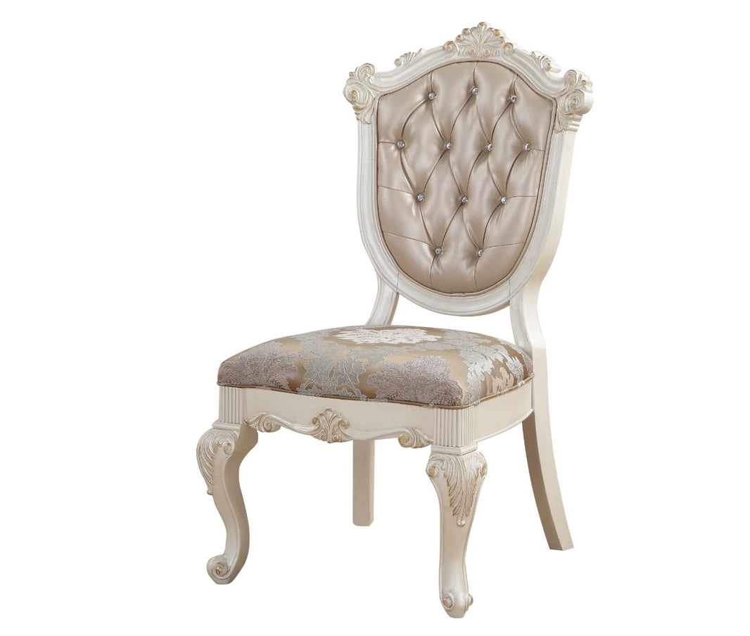 Chantelle - Side Chair, alternate view 3 with leather upholstery