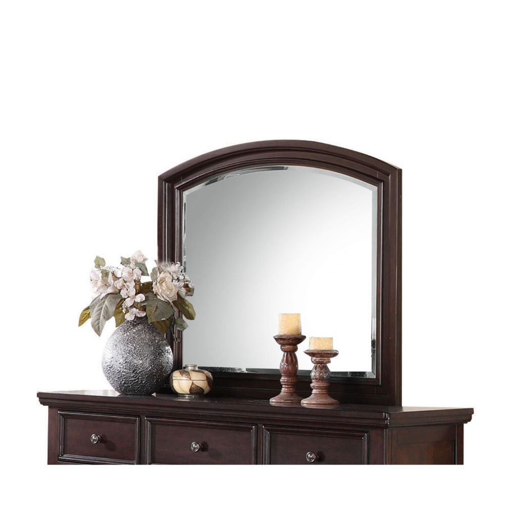 Grayson - Mirror - Dark Walnut, product view with wood construction