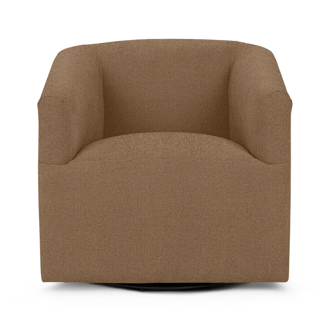 Vernon - Swivel Chair, product view with top-grain leather