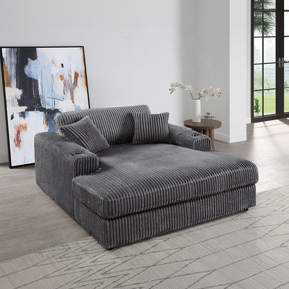 Hilde - Chaise With 2 Pillows, alternate view 12 with velvet upholstery