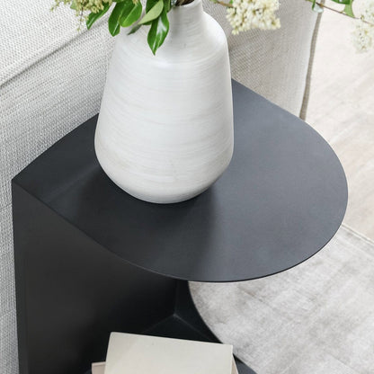 Cote - 16" Metal Accent Table - Black, alternate view 6