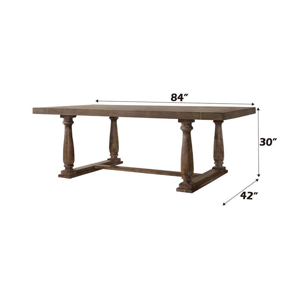 Bernard - Dining Table, alternate view 5 with solid wood