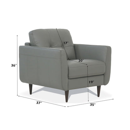 Radwan - Chair, alternate view 8 with leather upholstery