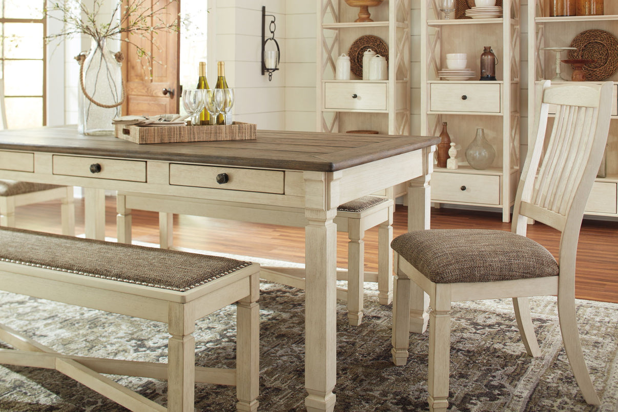 Bolanburg - Rectangular Dining Room Table - Beige, alternate view 8 with engineered wood