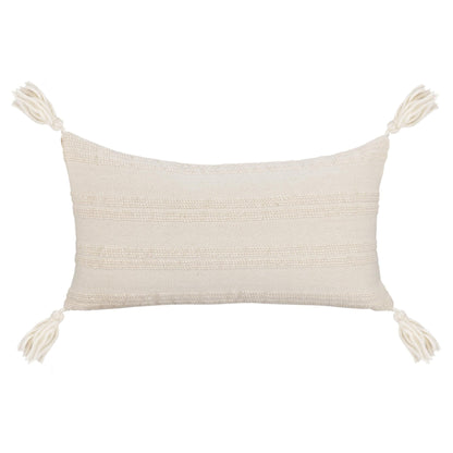 York - 26" x 26" Pillow - Natural / Ivory