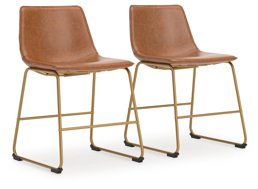 Ciabori - Dining Upholstered Side Chair (Set of 2), product view with faux leather