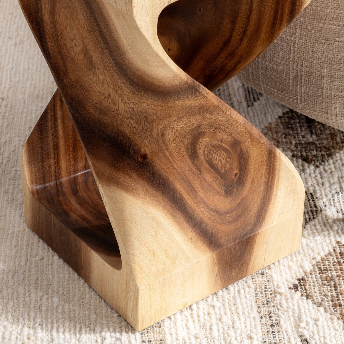 Alia - Accent Table - Natural, alternate view 6 with wood construction