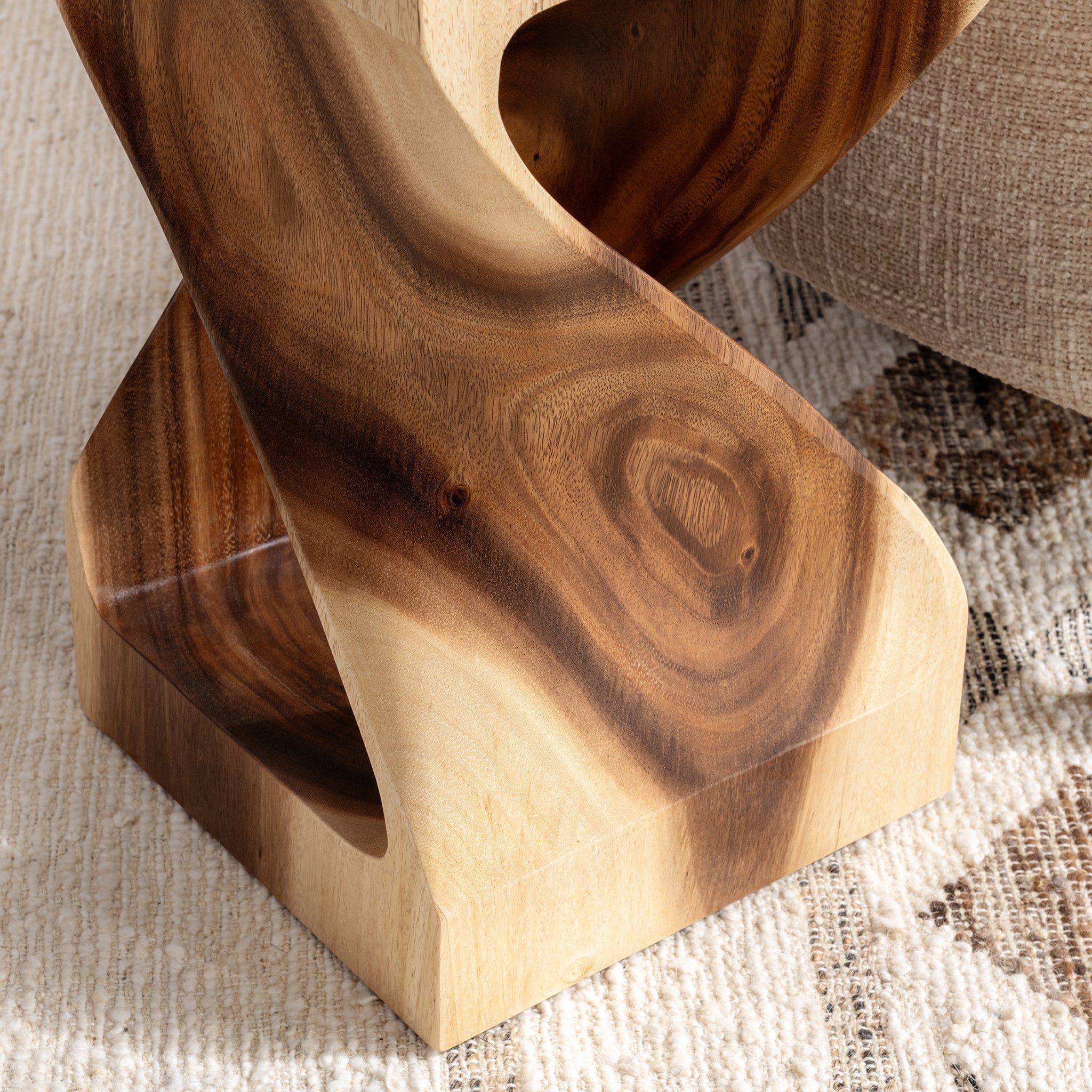 Alia - Accent Table - Natural, alternate view 6 with wood construction