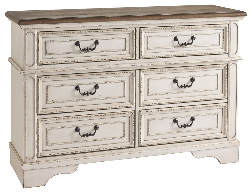 Realyn - Dresser, product view with wood construction