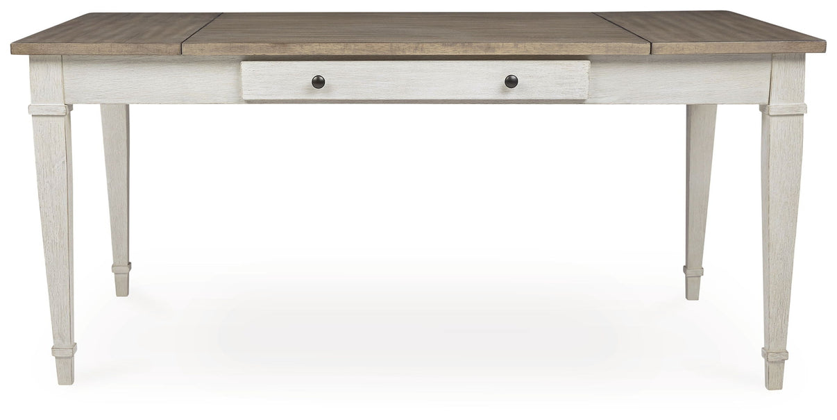 Skempton - RECT DRM Table w/Storage - White, alternate view 6 with engineered wood