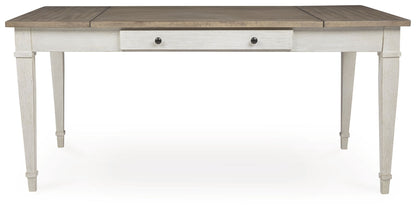 Skempton - RECT DRM Table w/Storage - White, alternate view 6 with engineered wood