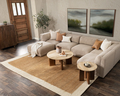Idella - Travertine Round Table, alternate view 15