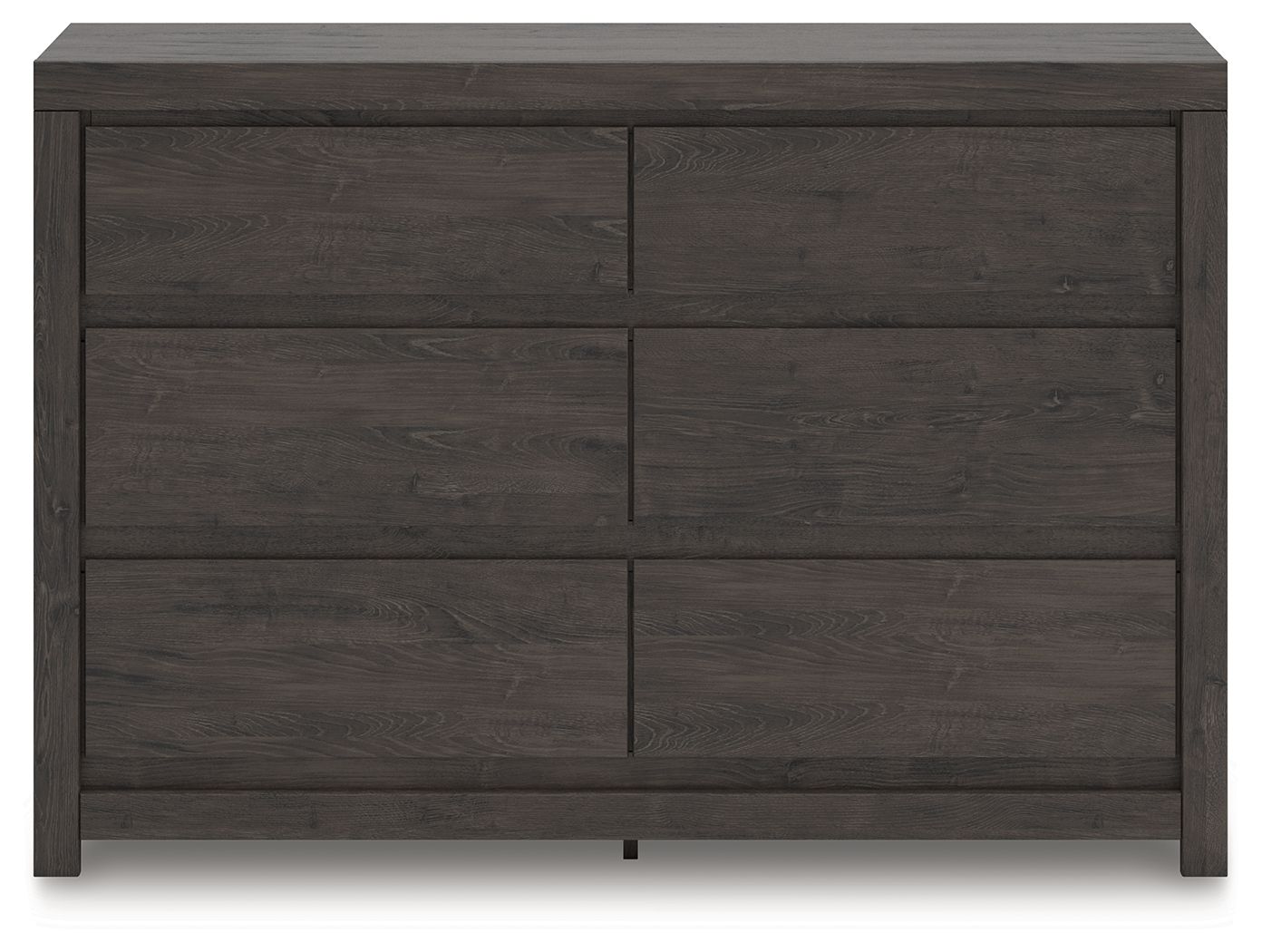 Fraluna - Six Drawer Dresser - Charcoal, alternate view 5 with linen fabric