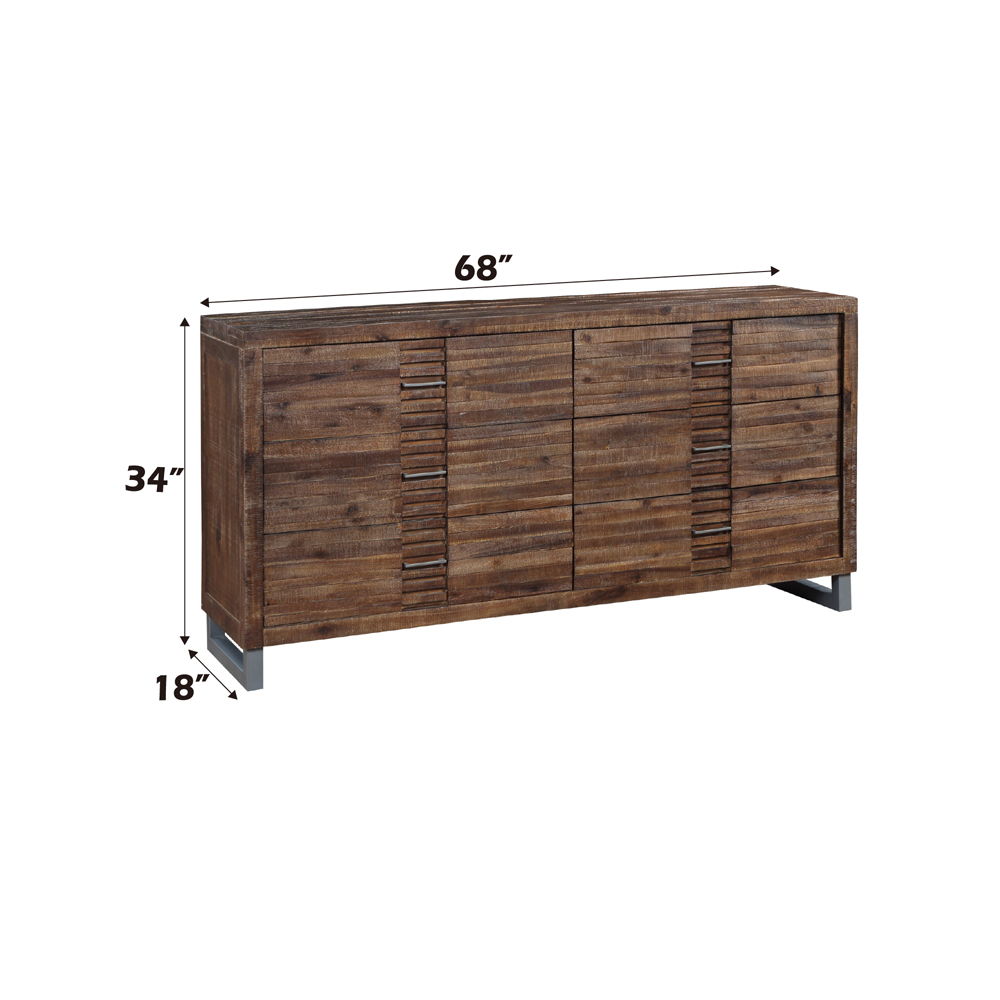 Andria - Dresser - Reclaimed Oak, alternate view 6 with wood construction