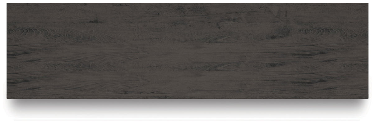 Fraluna - Six Drawer Dresser - Charcoal, alternate view 6 with linen fabric
