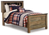 Trinell - Bookcase Bed, product view with wood construction