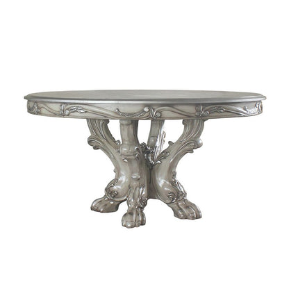 Dresden - Round Pedestal Dining Table - Vintage Bone White