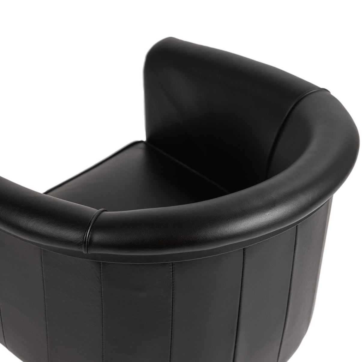 Hester - Dining Chair - Black, alternate view 5 with top-grain leather