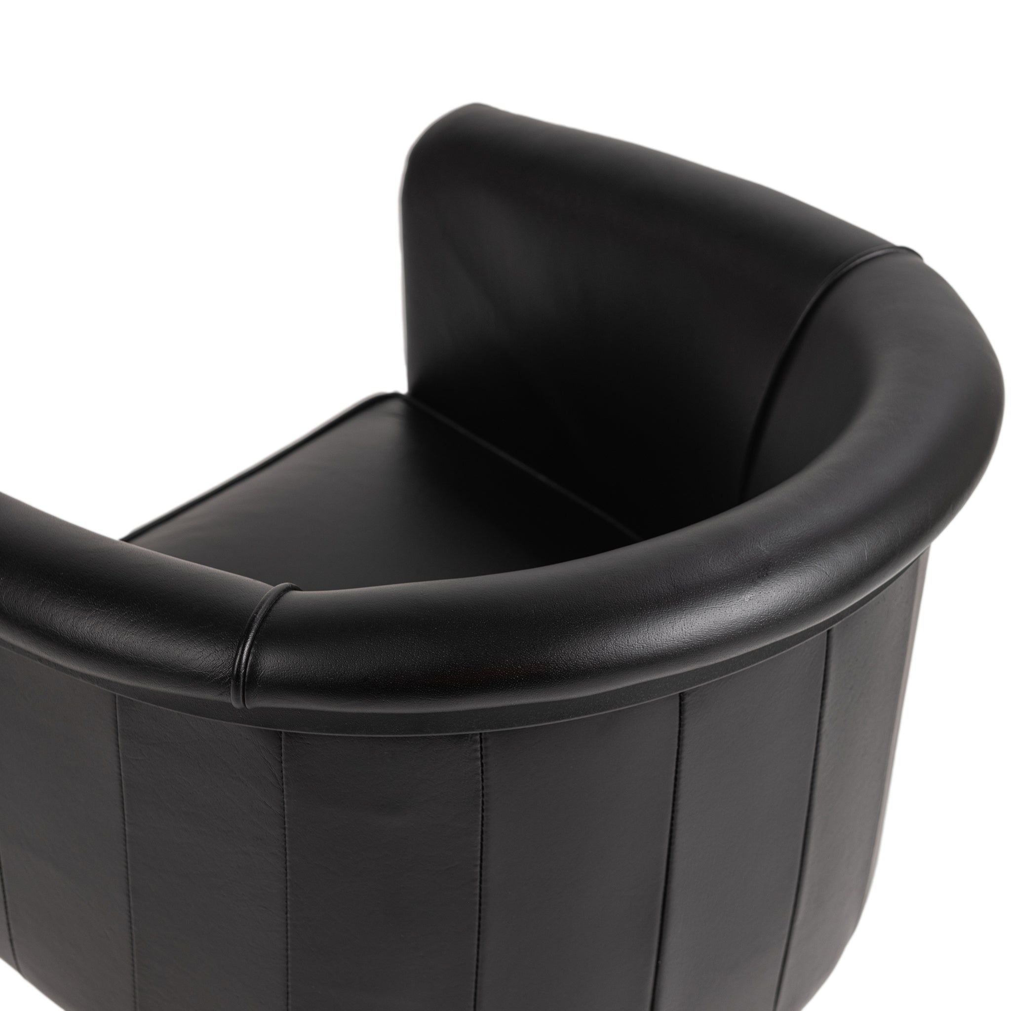 Hester - Dining Chair - Black, alternate view 5 with top-grain leather
