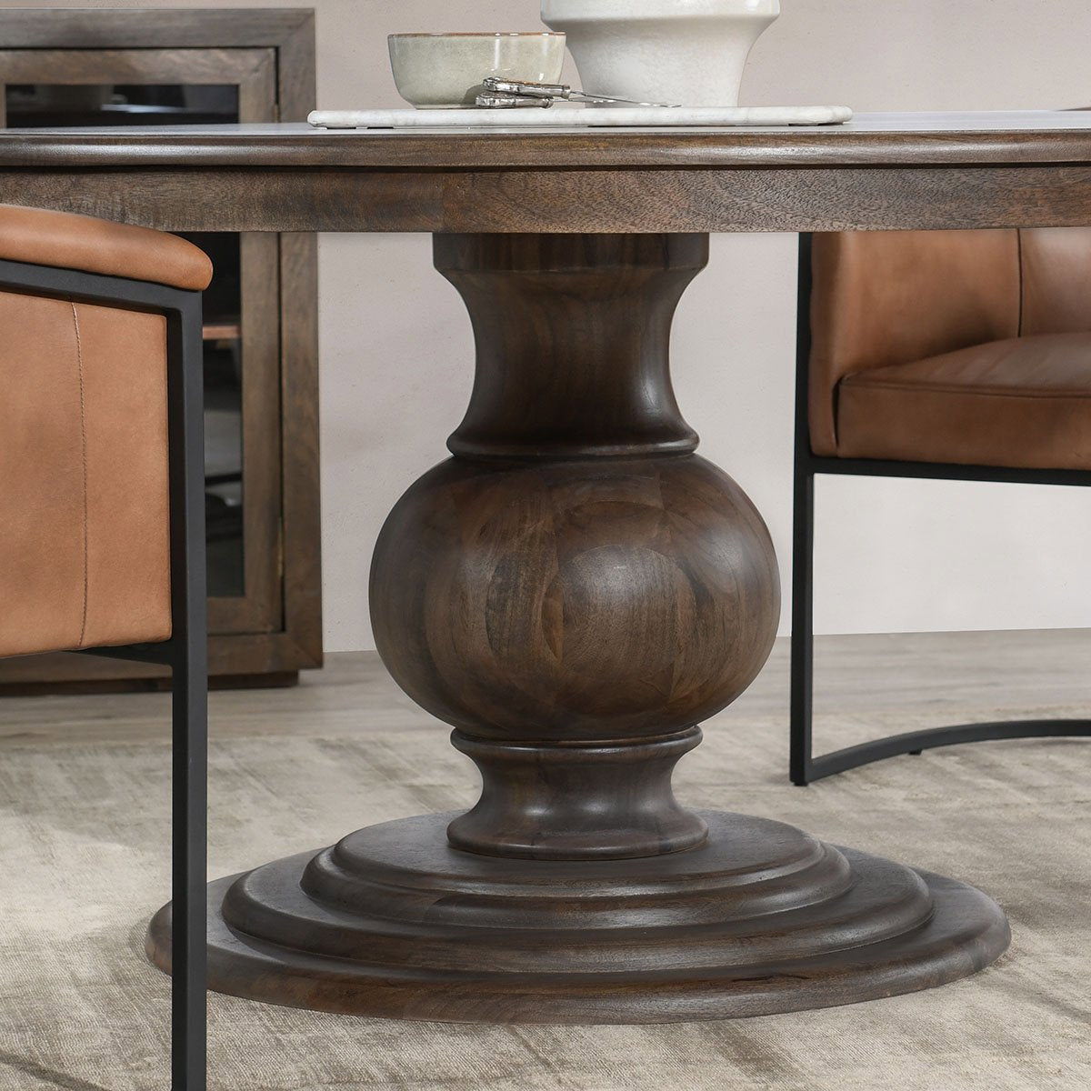 Brookside - Round Dining Table, alternate view 21 with wood construction