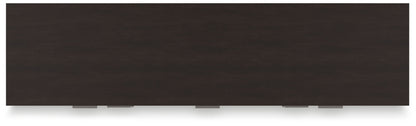 Covetown - Dresser - Dark Brown, alternate view 6 with linen fabric