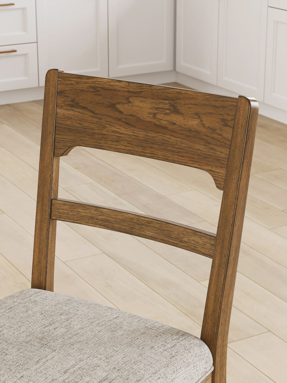 Cabalynn - Upholstered Barstool (Set of 2) - Oatmeal / Light Brown - Signature Design by Ashley® - 6