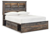 Drystan - Panel Bookcase Bed, alternate view 8 with wood construction