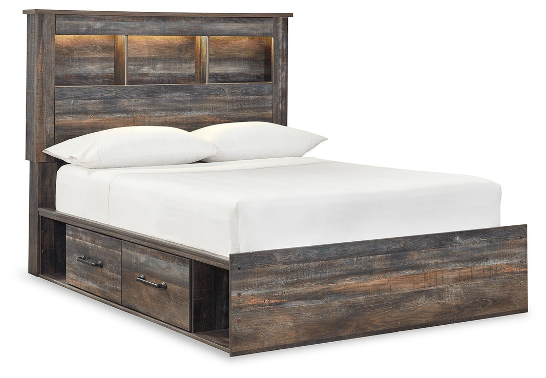 Drystan - Panel Bookcase Bed, alternate view 8 with wood construction