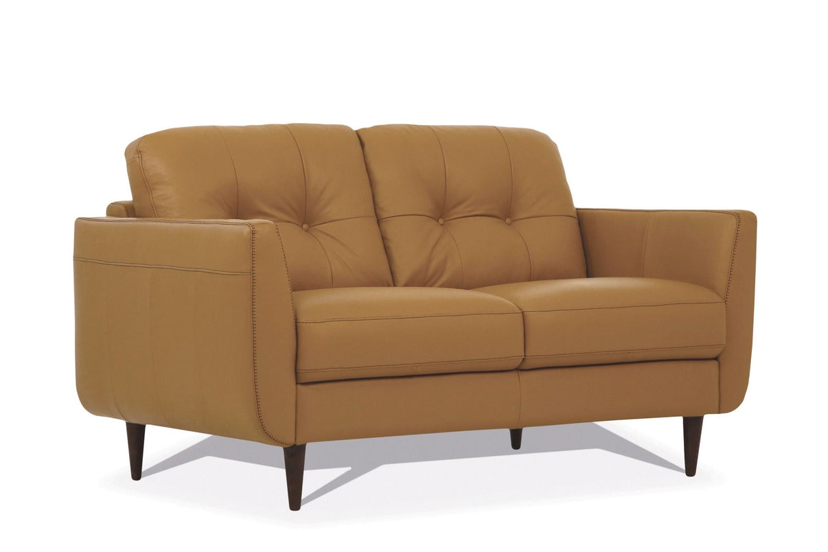 Radwan - Loveseat, alternate view 9 with leather upholstery