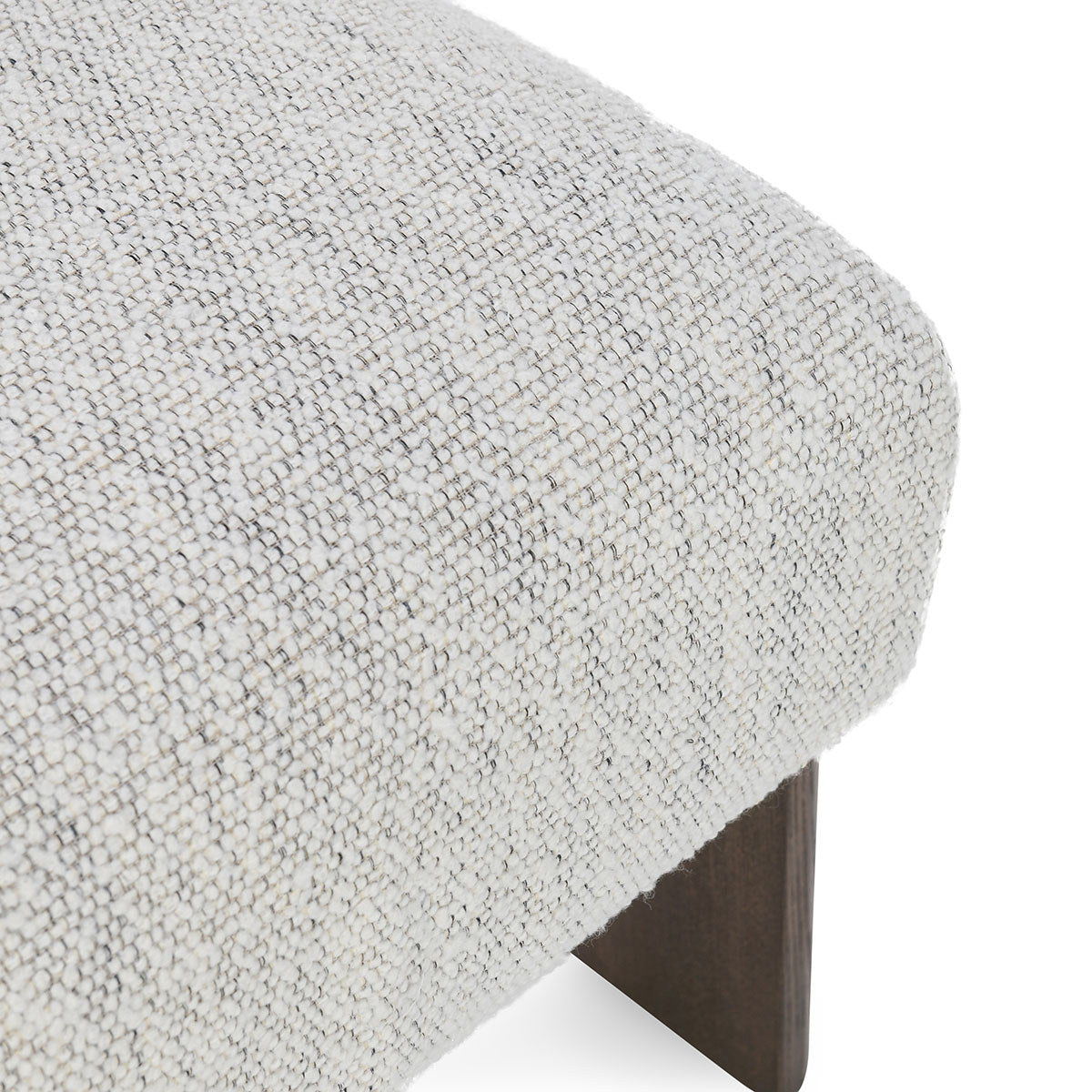 Chelsea - Upholstered Dining Chair - Pixel Ivory, alternate view 6 with wood construction